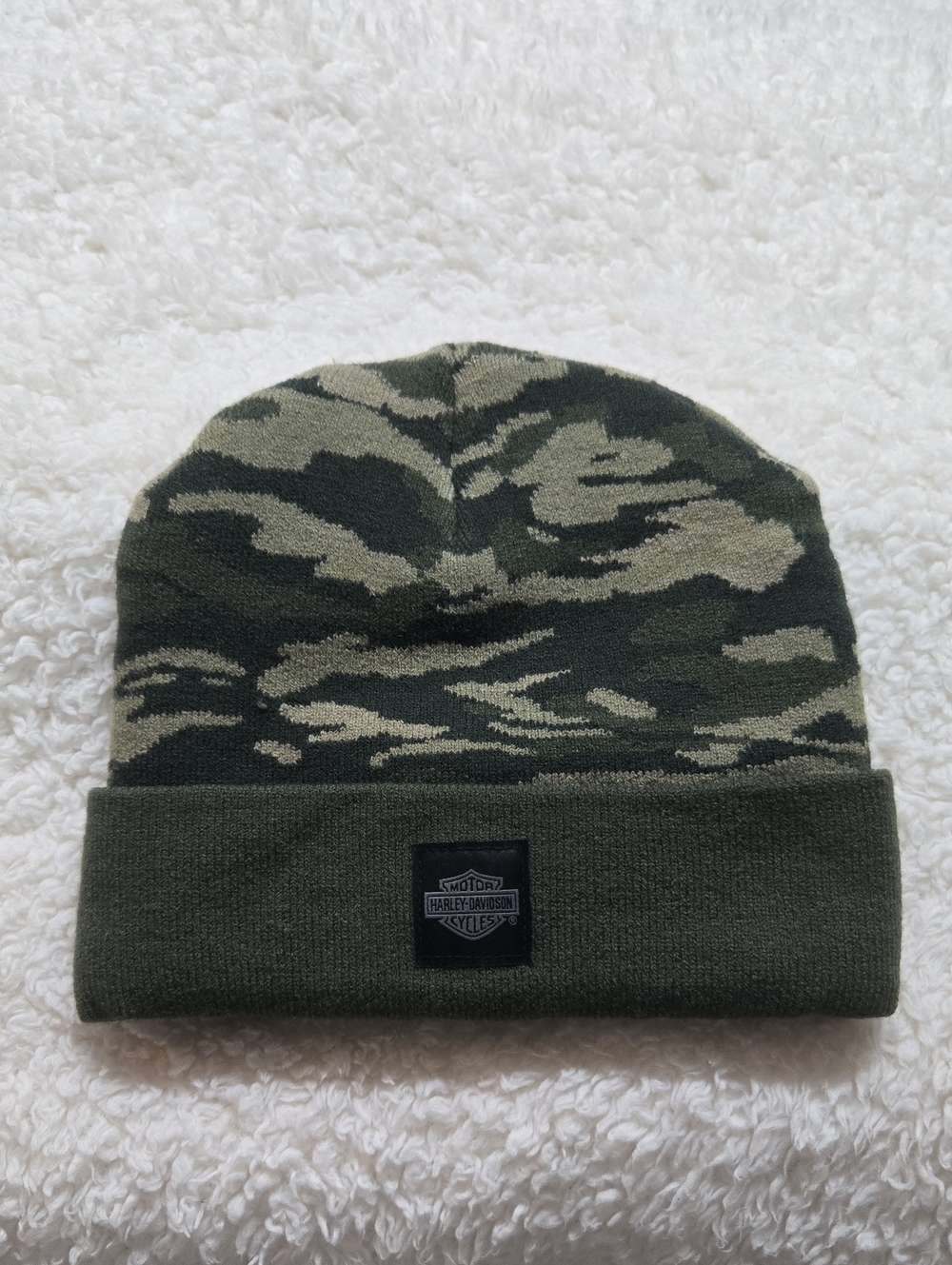Harley-Davidson Green Camouflage Knit Beanie